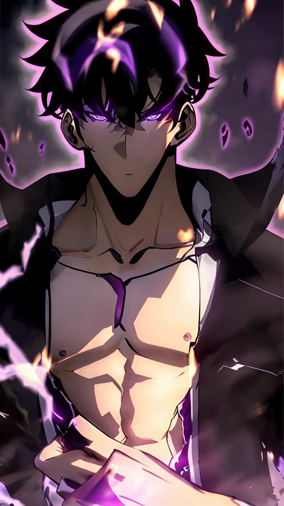 anime boy with left blue eye and right purple eye black hair in a black hoodie, kirito, tall anime guy with blue and purple eyes, anime boy, young anime man, male anime character, badass anime 8 k, key anime art, profile picture 1024px, portrait of eren yeager, with huge luminous sad eyes, detailed digital anime art, with glowing eyes, modern, anime, ray tracing, backlighting, glowing light, blending, depth of field, masterpiece, accurate, anatomically correct, super detail, high details, high quality, highres, best quality