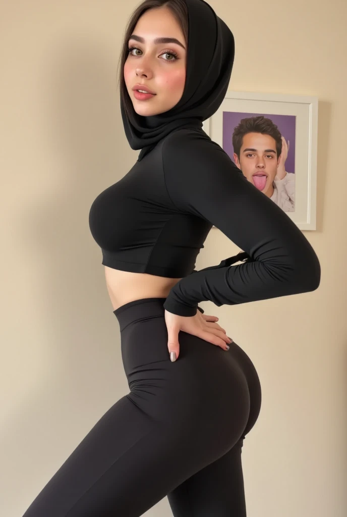 SMILE Asshole SAGGY GIGANTIC BREASTS (HIJAB) (Aunt Kalsom Malaysia Milf) is 79 years old, fat, naked forest (LEGGING RAINBOW T-SHIRT)