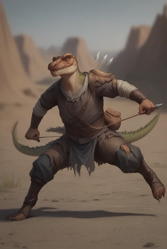 ((Goblins riding lizards)), (bow and arrow ), (Ugly face), (in cheap ...