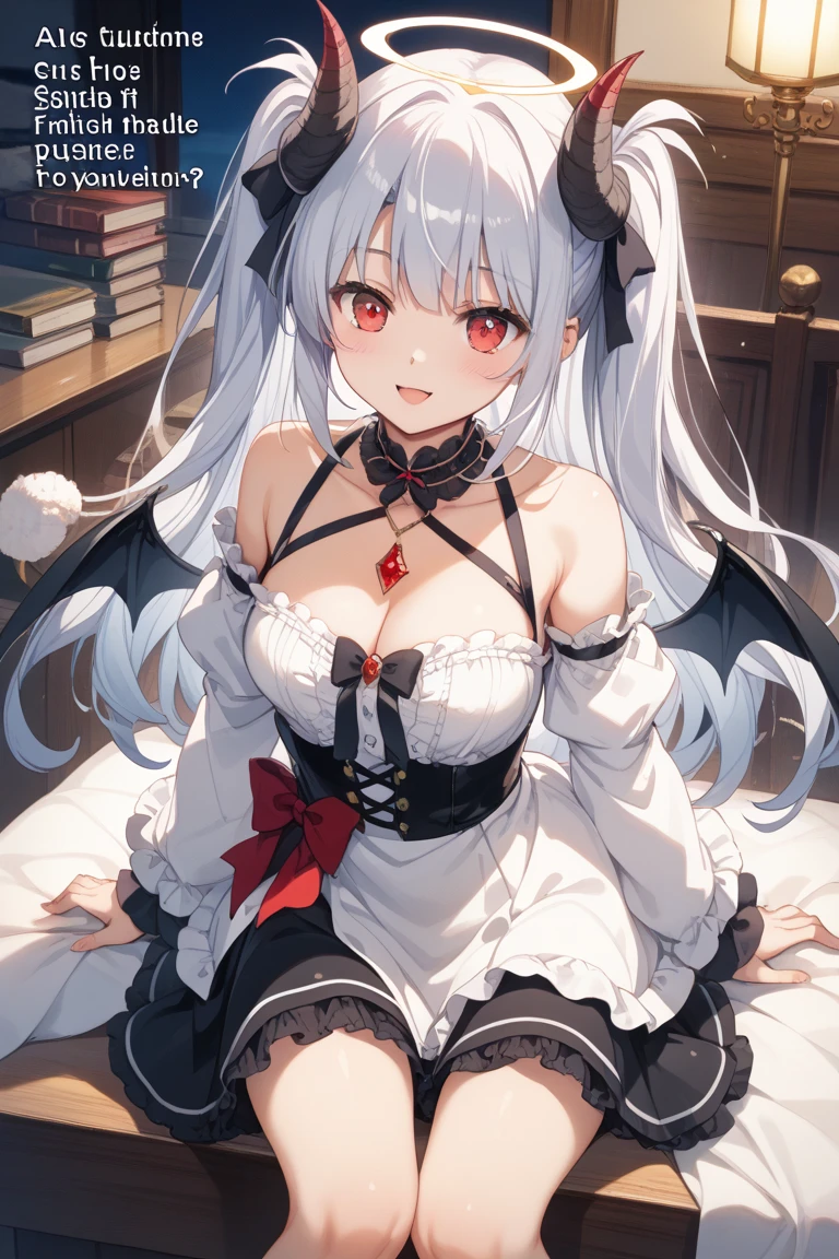 A demonic angel, big breasts