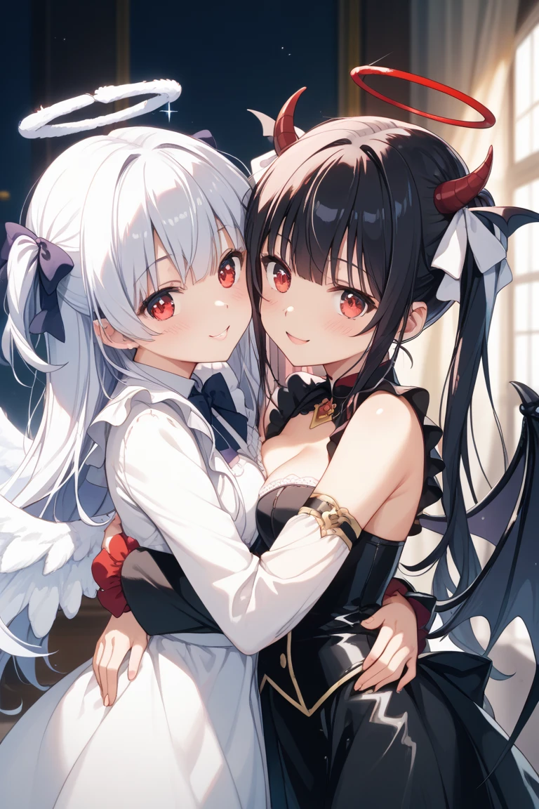 Cute vampire kiss.