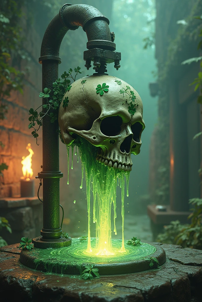 bright green poisonous liquid, very mysterious, look for it yourself, LOL