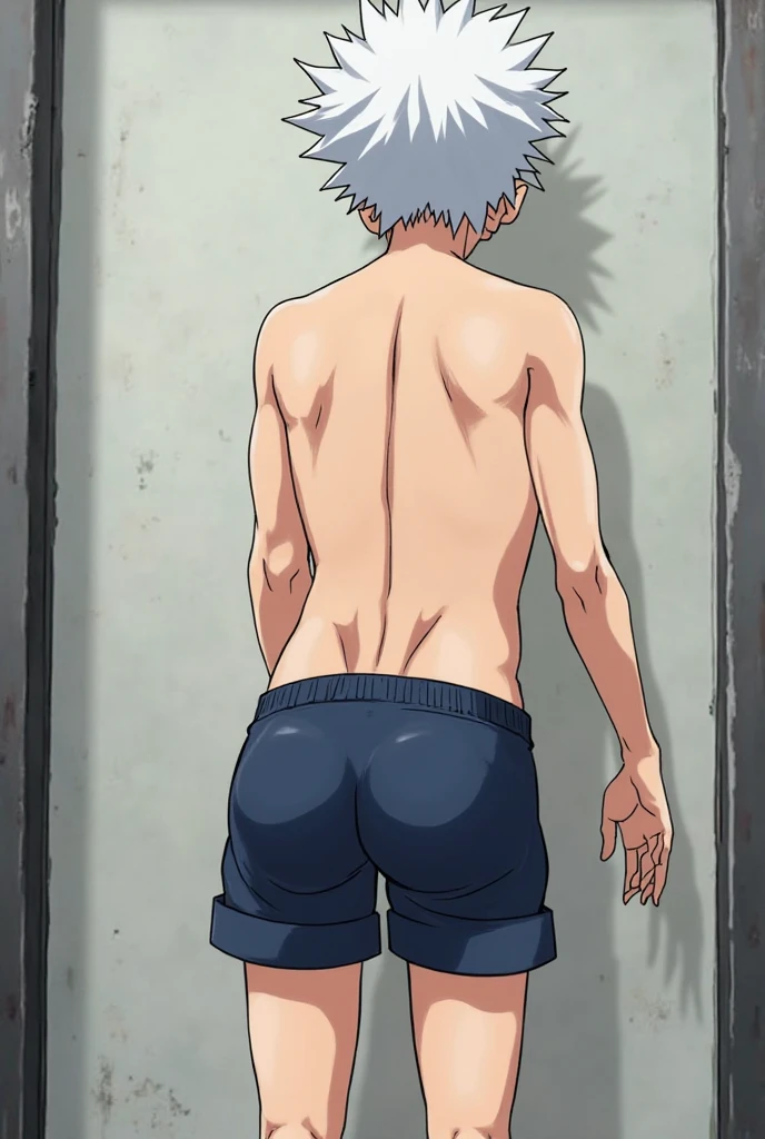 Naruto, shirtless, underpants, lavender thong, showering, 12-year-old boys,