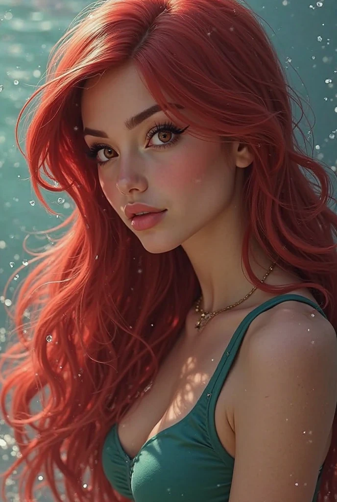 Austin White, Female original character reference sheet adoptable, (masterpiece:1.4), (photorealistic:1.3), (best quality), (extremely high detail), ((red hair)), ((Green eyes)), huge breasts, slim body, dynamic pose, Full body,