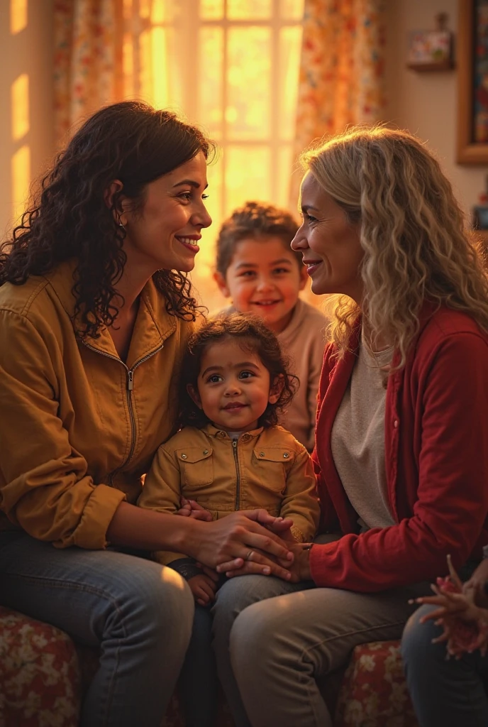 A mom with 2 teenager daughters , 1 son and 1 babygirl 