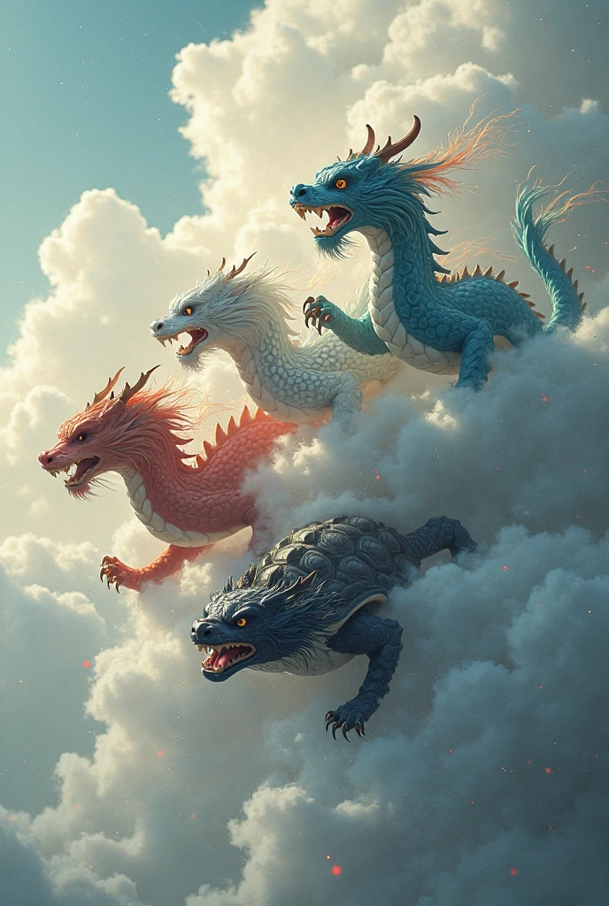 There are a lot of animals in the wild together, epic full color illustration, Detailed digital 2D fantasy art, detailed game art illustration, intricate digital painting, A beautiful artwork illustration, intricate concept art painting, Epic fantasy art style, Epic fantasy digital art style, epic digital art illustration, epic fantasy sci fi illustration, full art illustration, very coherent stylized artwork