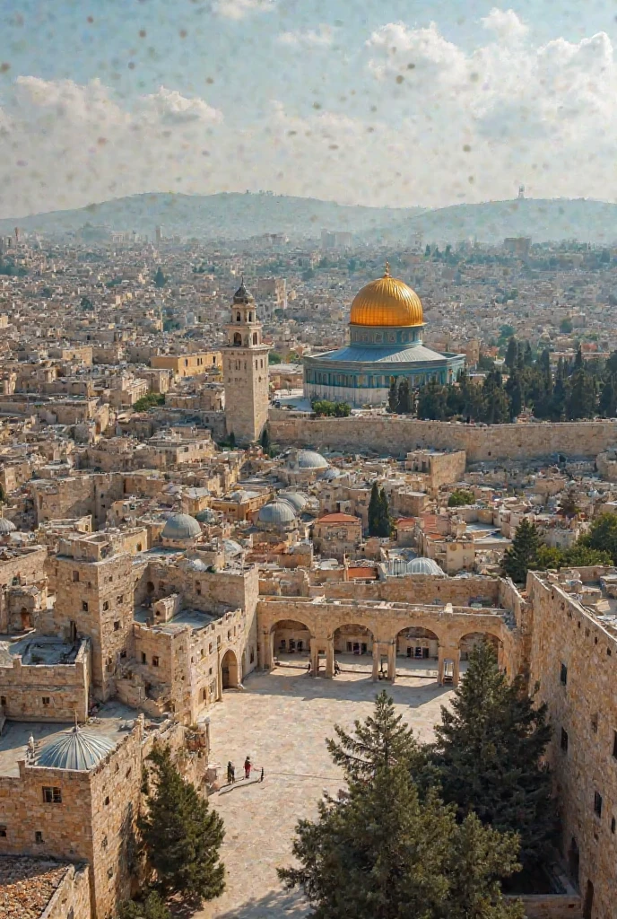 C'était une chaleur, journée ensoleillée à Jérusalem, la ville du grand roi Davidd. Les murs de la ville brillaient sous le soleil brûlant, alors que les gens allaient et venaient dans les rues pavées. David, le roi d'Israël, régnait dans son palais, admirer la vue panoramique sur la ville depuis la terrasse.