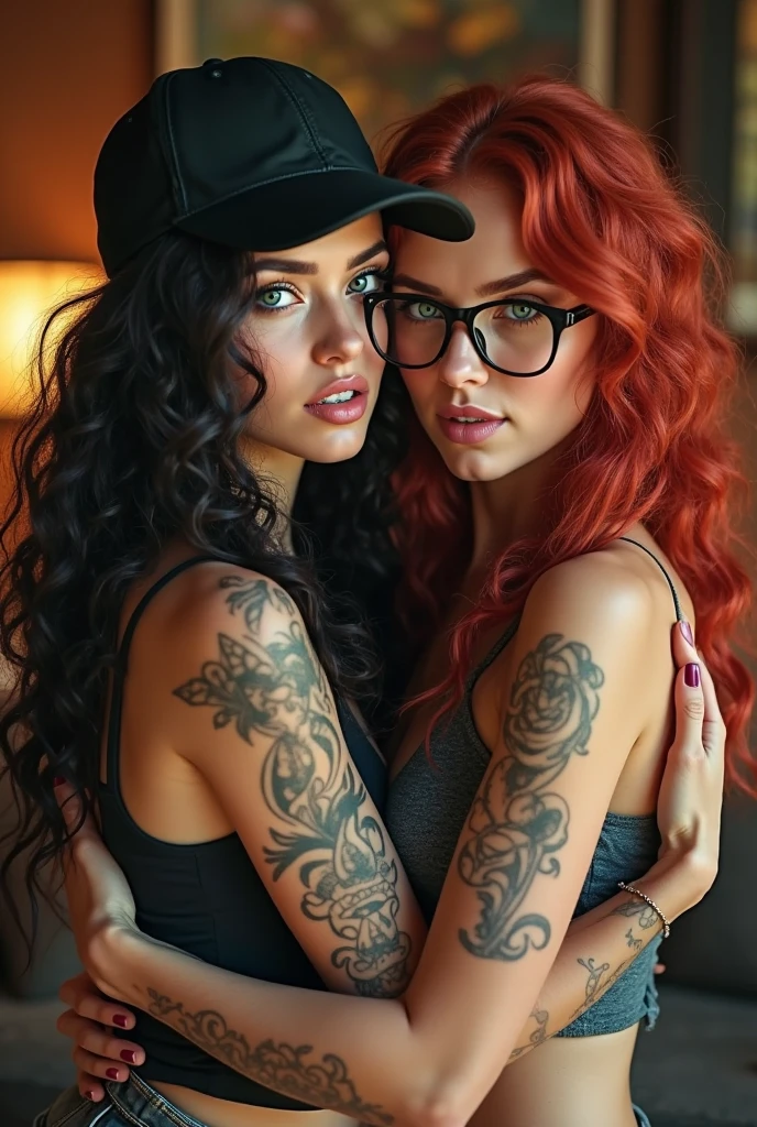 I want a 15 year old twin woman
Vetement de gym very sexy. Very very very large chest. braided. skin white. Some sexy tattoos. Lip piercing. . Realistic. Elles sont brune et rousse. Cheveux tres long. Yeux bleu.