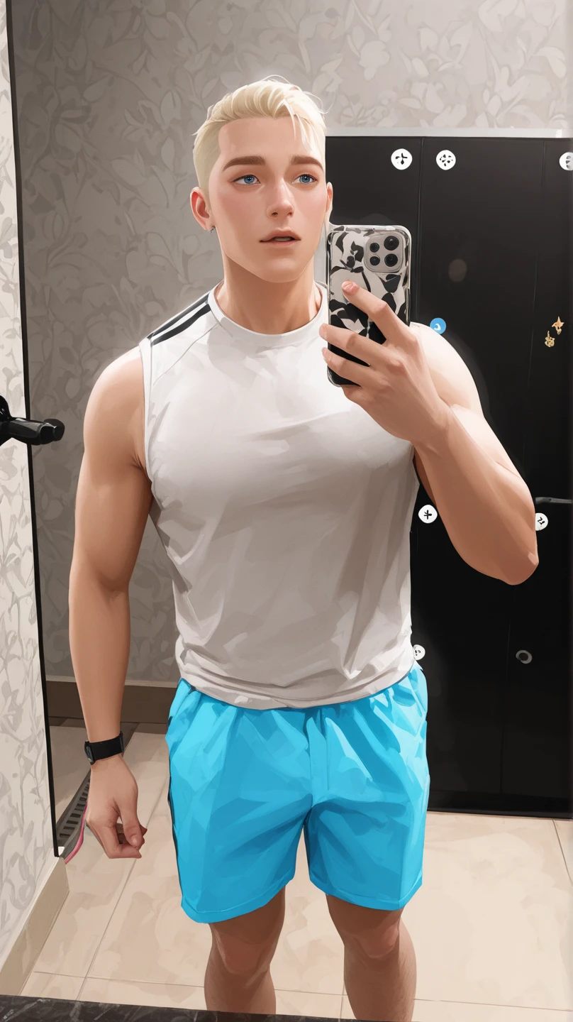 beautiful adult Indonesian college guy, hairy chest, pubic hair, wearing clear glasses, facial hair, military crew cut, in tight outfit, outside on track field, ((slim, muscular)), photorealistic, photo, masterpiece, realistic, realism, photorealism, high contrast, photorealistic digital art trending on Artstation 8k HD high definition detailed realistic, detailed, skin texture, hyper detailed, realistic skin texture, armature, best quality, ultra high res, (photorealistic:1.4),, high resolution, detailed, raw photo, sharp re, by lee jeffries nikon d850 film stock photograph 4 kodak portra 400 camera f1.6 lens rich colors hyper realistic lifelike texture dramatic lighting unrealengine trending on artstation cinestill 800,