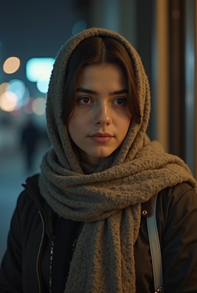 photoshot, 8k, sharp focus, white boy with short brown hair, face with bruises and bloodstains, expression of concern and fear, hugging a black girl with purple hijab, girl with worried expression, eyes full of uncertainty and fear, (detailedeyes:0.8), (looking out the window:1.4), (highest quallity), (best shade), soft lighting inside the bus, rim lighting, Two-tone lighting, typical bus interior with yellow bars and windows in the background, dimly-lit, striking contrast between her dark skin and the surrounding environment, (realisitic:1.3), 8k, sense of urgency and suspense, Intricate details and well-defined shadows.