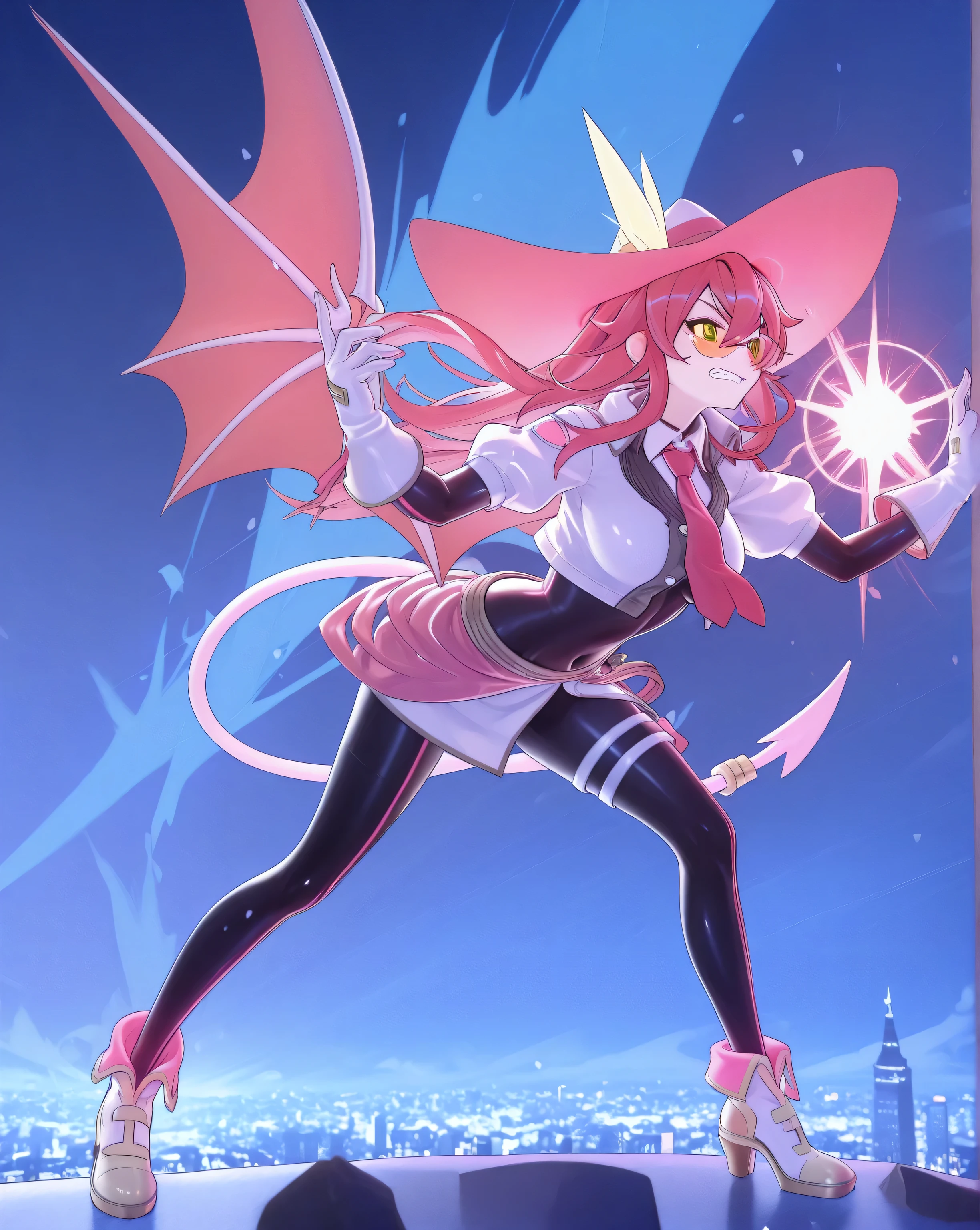 3dmm,Masterpiece,best quality, evil twin ki sikil:1.0, evil twin ki sikil outfit:1.0, anime 3D art style, silky clothes, bright colors,highly detailed,expressive facial features,dynamic pose,4k resolution,Arnold rendering masterpiece, very detailed picture,