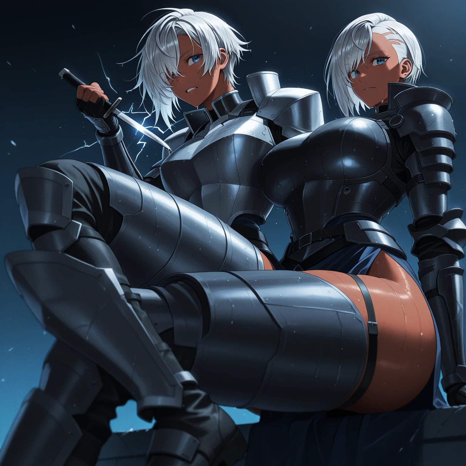 1girl, tall adult woman with serious look wearing black technological dress in combat pose , de longos cabelos negros , peitos grandes, seios grandes, buceta, bunda grande, seios grandes gigantes, decote, agressividade, sem orelhas de animal, olhos detalhados, nvidia rtx, mulher madura adulta com 29 anos, mulher alta e bonita