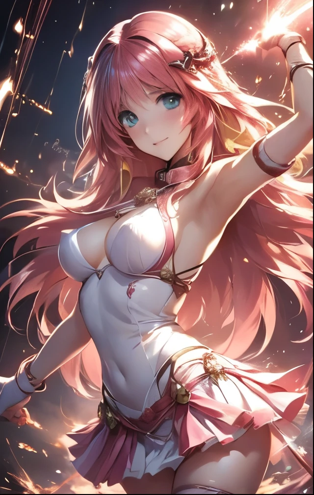 loona, peludo, standingn, vista frontal, seios grades, vagina detalhada, penetrada, abdominais, musculoso, magro, seios pequenos, arm cannon, pupilas cortadas, olhos brancos, esclera vermelha, cabelo longo, olhando para o espectador, fundo simples, umbigo, altamente detalhado, trending in artstation, soft-lighting, Greg Rutkowski, franz aver winterhalter, hellhound,, loonacroptop, loonashorts,