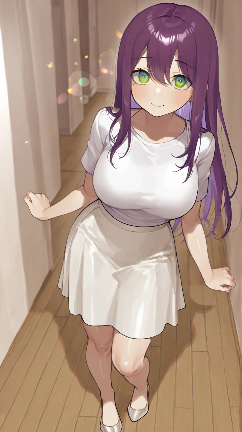 1girl, solo, euphemia li britannia, pink hair, long hair, purple eyes, double bun, black night dress, bare shoulders, cleavage, leg cut, full body, smiling, blush, looking to the viewer, indoors, standing, night, hotelscore_9, score_8_up, score_7_up, score_6_up, score_5_up, score_4_up, BREAK source_anime, masterpiece, mastrubation, uncensored, open the thighs