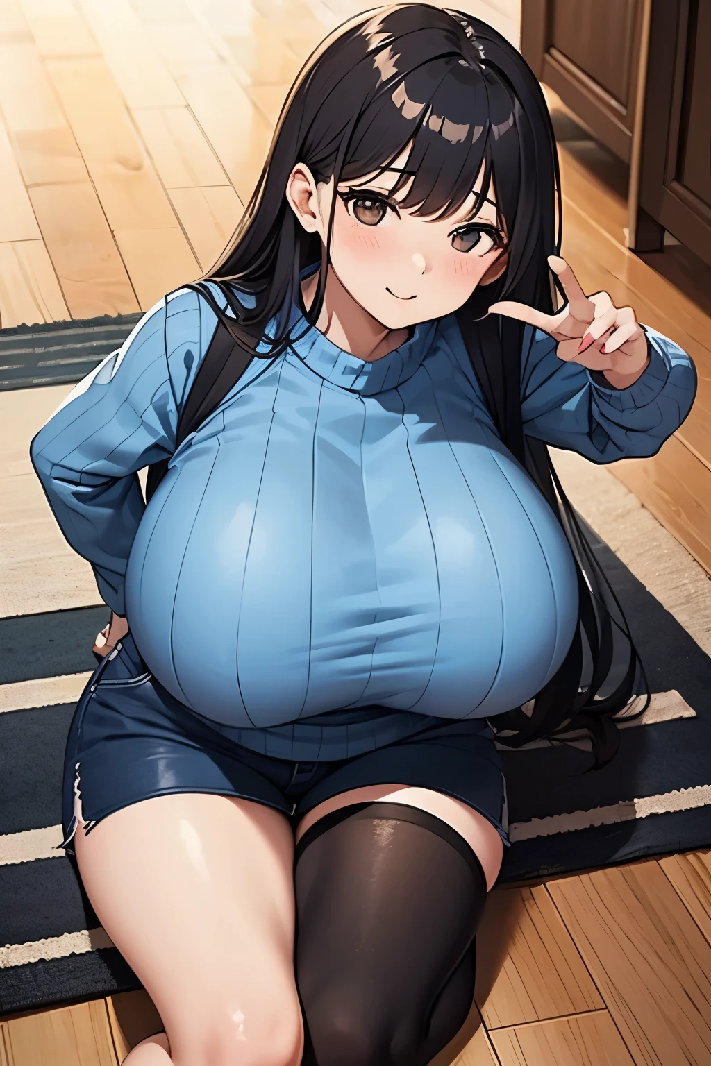 women,super tight clothes,rubbing own breast,large breasts,cute face,beautiful face,embarrassed,straight hair,hair,from above,library,high quality,japanese,beautiful woman