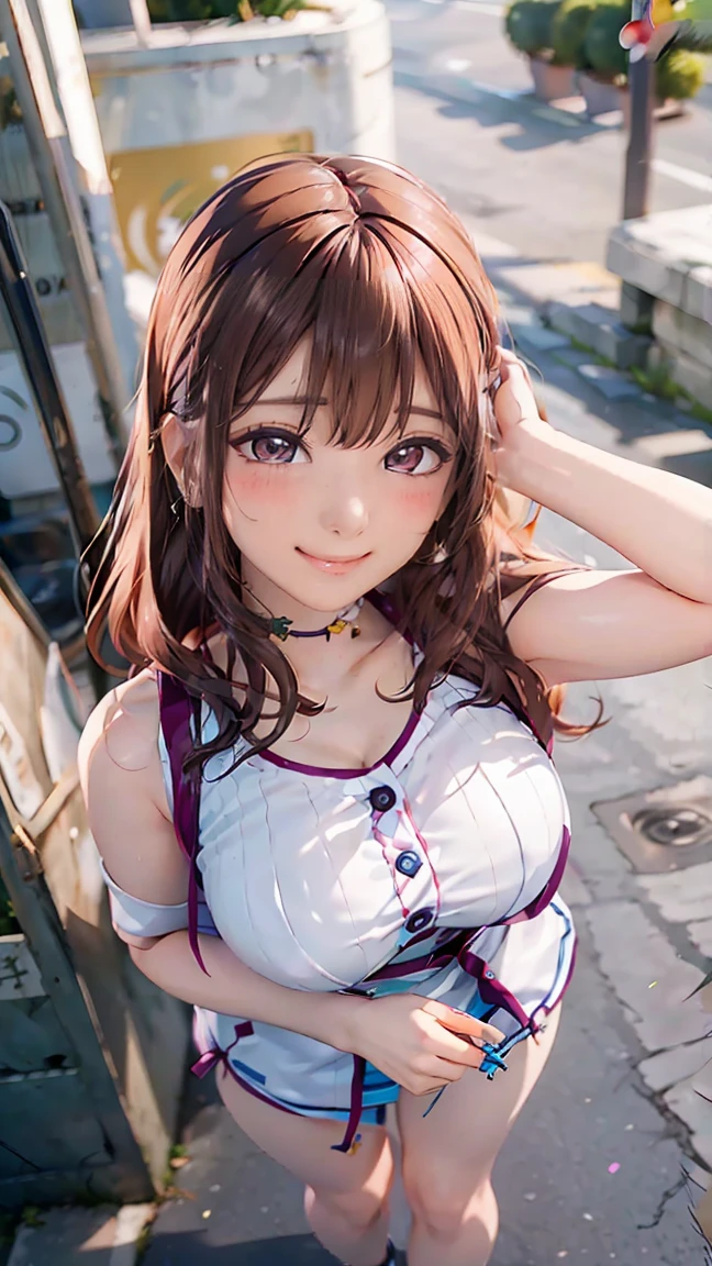 ((((highest quality)))), (((Ultra-precision CG 16K))), (((masterpiece))), (((Very detailed))), (((Extremely detailed))), (((Black outline:1.3, Written boundary depth:1.3 , Written soft outline))), Blur, Bokeh, Maximum clarity and sharpness,Multilayer Texture, Surface Shading, Cinematic lighting, Beautiful details sparkle ,Perfect Proportions, Limited to one woman, BREAK accurate, Anatomically correct, Highly detailed face and skin texture, drawn in detail, Highly detailed facial and skin texture, Detailed eyes, beautiful hair, Beautiful Japanese Idol face, Beautiful and beautiful eyes, Beautiful body, Beautiful breasts, Beautiful thighs, Beautiful legs, Beautiful fingers, (Beautiful views) , skinny body, ((Beautiful Skin)), ((Skin Texture)) BREAK breast enlarged, large Breasts, perky breast, (blush, smiling:1.3, brown eyes, pink cheek, Double eyelids, Thin eyebrows, narrow eyes:1.3, Natural cheeks, Glossy skin, Fair skin:1.2, (Glossy lips:1.4, shiny lips: 1.4 ), high school student, Attractive adult woman ) , Long-Hair:1.3, straight-Hair:1.3, Hair Intake, Inner hair color, [(gradient hair from navy to yellow:1.4):0.4], BREAK (girly fashion, wearing outerwear outfits to button up) , nail art, necklace, Bridal Ring, wearing a watch BREAK ((((Sitting on the floor holding your knees , from front, from below , closeup breast)