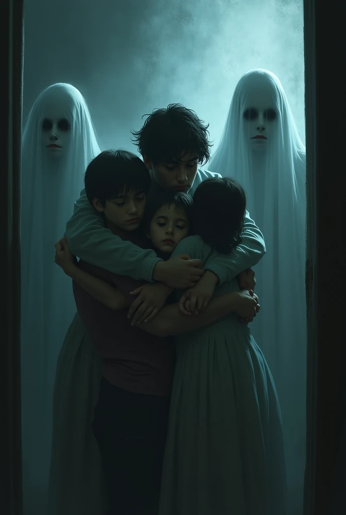alta resolução, melhor qualidade, fotografia, 16k, (fotografiarrealista: 1.2), Realistic ambient lighting,[ A sepia photograph of Spider-Man/ Spider-Man holding behind Mary Jane Watson and three children, uma "fotografia revelada" it's a hand holding the image. ]. Pay meticulous attention to stunning details and achieve a resolution of 64K for an immersive and realistic visual experience. Let your work capture the essence of myth and wonder, deixando os espectadores maravilhados, tipo uma cena de filme. --auto