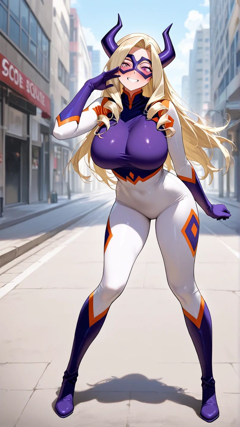1 woman, OTN, yamato, sitting, bondage, restrained, thick thighs, 1girl, solo, looking at viewer, looking back, long hair, high ponytail, multicolored hair, aqua hair, white hair, two-tone hair, hair ornament, horns, multicolored horns, latex, latex dress, latex catsuit, latex bodysuit, latex clothing, latex fashion, latex ??????, bare feets, MassiveBoobs, breast implants, fake tits, unaligned breasts, perfectly round breasts, MassiveBoobs, (huge breasts:1.5), large breasts, goddess, big chest, beautiful anime woman, perfect body, Voluptuous body, big ass, muscolar ass, muscolar legs, ((smile)), (abdominals:1.4), 2, 7headed body, (cute face), (Ideal ratio body proportions), Wearing sweat, Smiling smile, long-hair, beauty legs, Skinny Legs, surrealism, Ultra Quality, Masterpiece, Ethereal,Ultra-Detailed,8K, breathtaking beauty, vivid colors reflects, full body picture