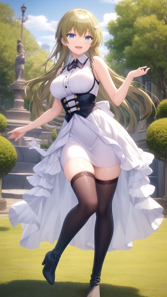CG, perfect atwork, perfect female figure, VIOLET EVERGARDEN, holding a suitcase, peeing herself, peeing down her legs, purple eyes, surrounded by other people, standing at train station legs crossed, sunny, long dress with petticoat, black stockings, brown boots, looking down nervously, shy, embarrassed aroused and shocked, indoors, standing legs crossed, a small puddle of her own urine is forming around her feet on the dry ground, very desperate to pee, peeing, wetting herself, urination, streaming tears, scared, despair, panicking, high detail, Realism, Hyperrealism, masterpiece, highres, UHD, anatomically correct, high quality, super detail, high details, best quality, highres, award winning, 8k, textured skin