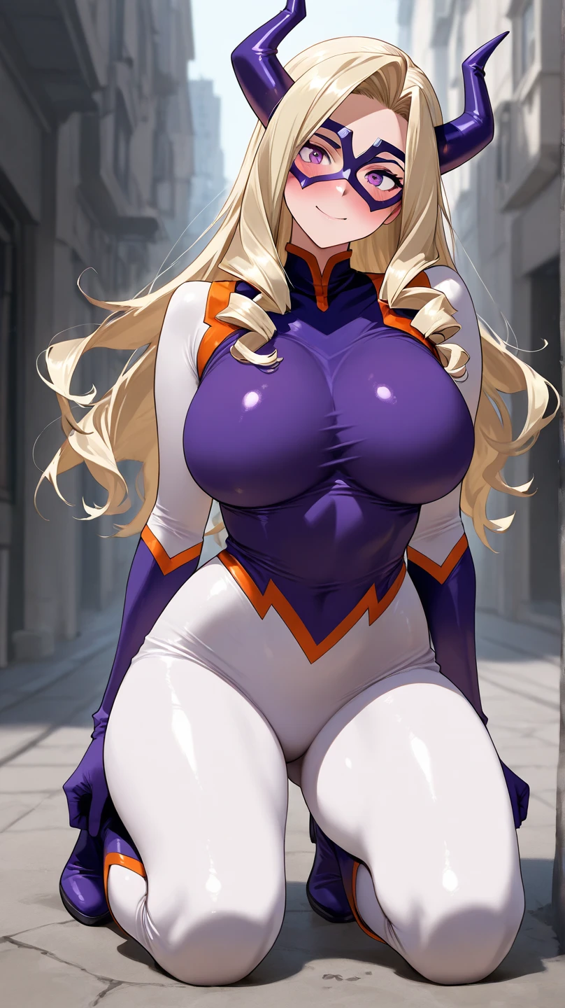 masterpiece、top-quality、skin tanned、dark brown skin、a blond、dyed blonde、Uniform-style body paint、Nice Buddy、Nasty smile、Standing up、Full body like、Sex Worker、hi-school girl、Image of one woman、