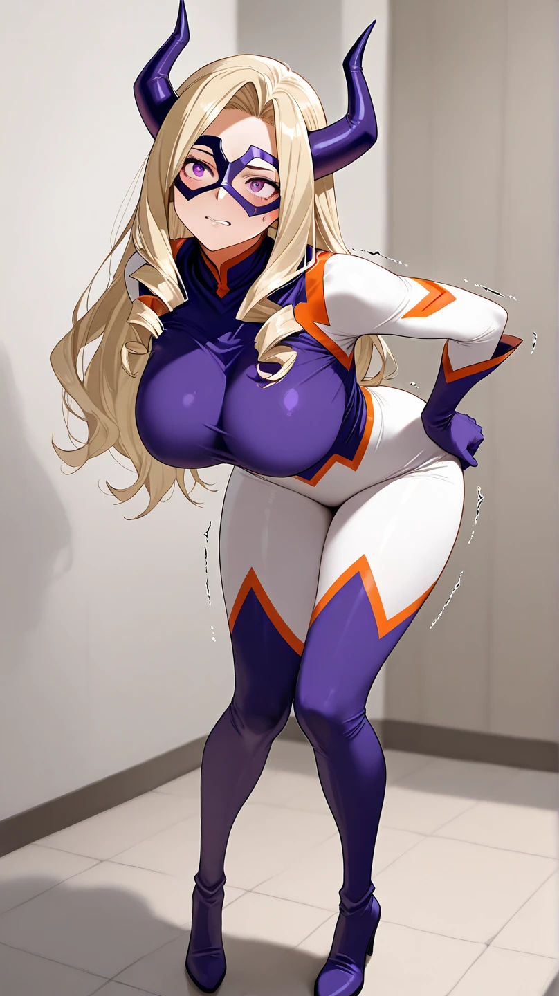 One Girl、((Precise five fingers))、Long Hair、Knee-high socks、((Wide Hips))、 (((Plump thighs)))、(Big Ass)、Big Breasts 、whole body、pants、