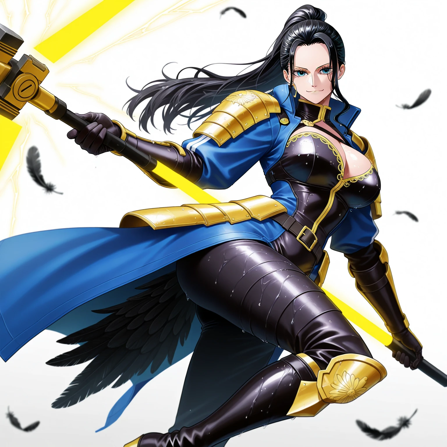 The anime begins with our protagonist, a young woman with magical abilities, discovering her power and learning to control it. She is a fearless warrior in search of adventures and challenges. The story unfolds in a fantasy world full of magical monsters and powerful beings gigantic colossal creatures. Throughout the plot, our heroine faces powerful and dangerous monsters, but finds loyal allies who help her on her journey. Together, they face epic battles and challenges that test their skills and their courage. The anime's animation is stunning, with vibrant colors, detailed backdrops, and fluid movements. The visual effects are breathtaking, with bursts of energy, lightning and other manifestations of magical power. In the end, our heroine becomes a legendary warrior, respected by all and feared by her enemies. She is the protector of her homeland, ready to fight any threat that arises. This epic anime is a thrilling adventure that keeps the viewer stuck until the end.