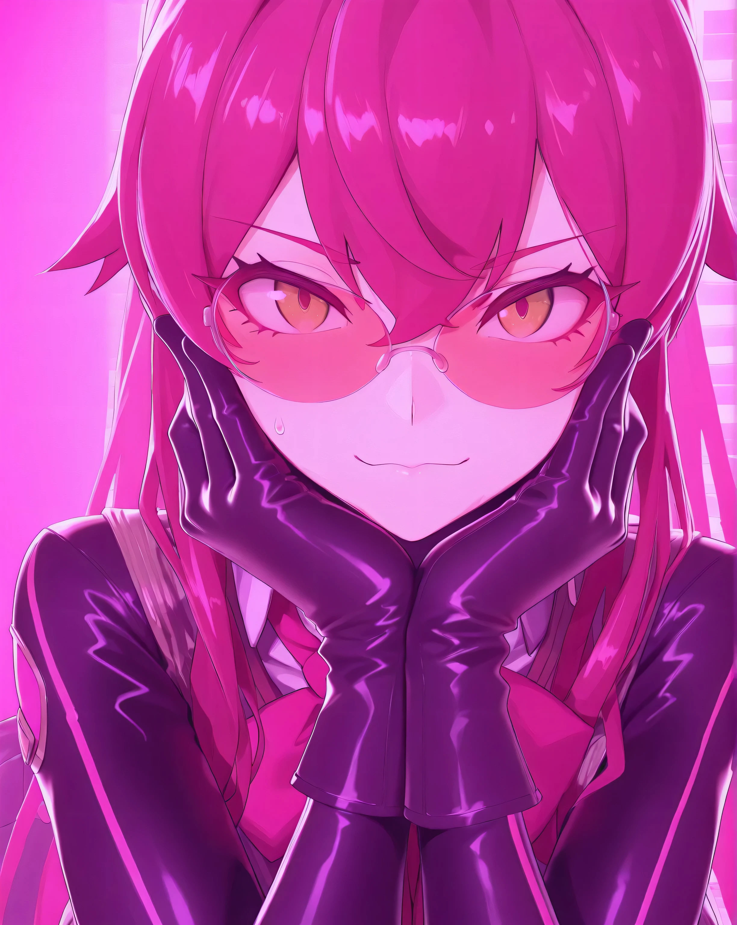 3dmm,Masterpiece,best quality, evil twin ki sikil:1.0, evil twin ki sikil outfit:1.0, black nylon bodystocking, anime 3D art style, silky clothes, bright colors,highly detailed,expressive facial features,dynamic pose,4k resolution,Arnold rendering masterpiece, very detailed picture, soft lighting, perfectly detailed face