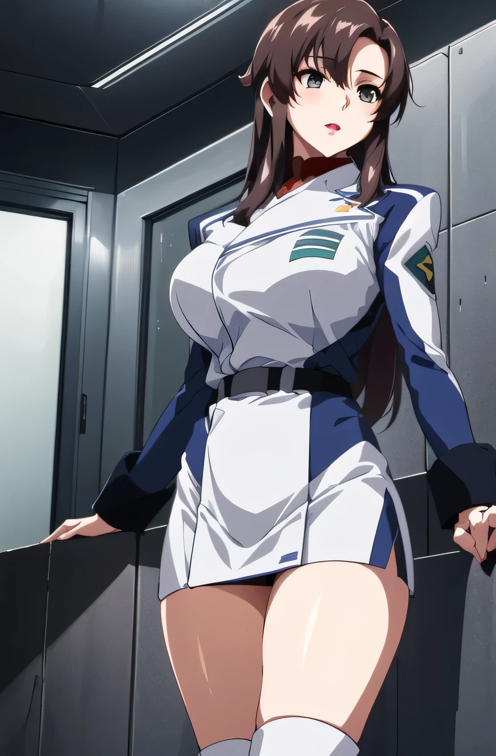 できれば太ももまでの白いロングブーツを please ,Can you draw white long boots,((wearing thigh-length boots, please )),Can you draw thigh-length boots,I want to see my nipples through my skin when wet,(faceの表情をさらに繊細に描いて下さい),draw big breasts too big GER, knee-high boots,delicately even with big breasts {x} delicately even with big breasts,脚を開いて青colorパンティが見える,wet 、I want to see through her skin,,garter belt, 2-high stockings , faceの表情をさらに繊細に描いて下さい,40歳大人のcolor気のある女性,, 足を広げると青colorパンティが見える, , office lady uniform,スカートの丈をさらに短く描いて下さいfaceの表情をもっと繊細に描いて下さい,The skin on the jacket is hidden by the uniform,That's enough for me,faceに表情をさらに繊細に描いて下さい, simple background , draw big breasts too big GER breasts,巨乳でも waist が細い,
military uniform, military, jacket, blue and white uniform ,draw a shorter micro skirt, my whole body,
前hair,茶color_hair, length_hair,red 目,lipstick,Compensate,
1 Girl, 40歳大人のcolor気のある女性,, young woman ,beautiful Finger,beautiful length legs,beautiful body,beautiful Nose,beautiful character design, Completely, perfect face,expressive eyes, perfect balance uniform 8k wallpaper , Full light,colorful, bright _Front _face_illumination, white skin,
(masterpiece:1.0),(Highest_quality:1.0), , 8k, High image quality, High image quality, absurd:1.2, Kodak Portra 400 , Film Grain , I'm modeling with legs spread out、sleeping on private beach。、前hairのあるモデル 、against a blurry background, Bokeh:1.2, lens flare , ( vibrant_color:1.2), プロの カメラのlengthを描いてください ,
(beautiful,huge_men's white needs:1.4), (beautiful_face:1.5),(Narrow _ waist ),