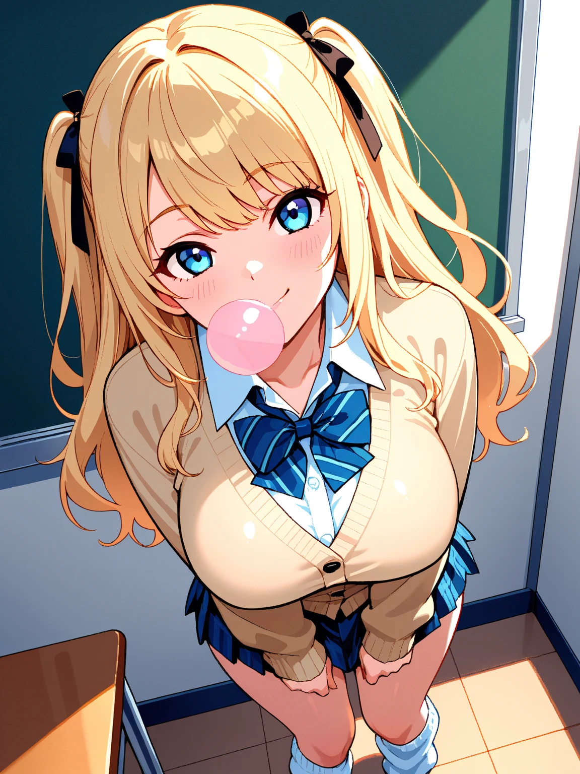 ((1girls:1.3)),((moe style:1.3)), ((female pov:1.3)), ((hand on chin:1.3)), ((date:1.3)), ((school uniform:1.3)), ((multicolored hair:1.3)), ((huge breasts:1.3)), ((blush:1.3)), ((heart pupils:1.3)), ((yuri:1.3)), cowboy shot, ((perfect face)), ((extremely cute:1.3)), ((masterpiece:1.3)), ((8k)), ((best quality:1.3)), ((beautiful)), ((extremely detailed:1.3)) , ((absurdres)), ((score_9:1.3)), ((score_8_up:1.3)), ((score_7_up:1.3)), AddXL,Expressiveh