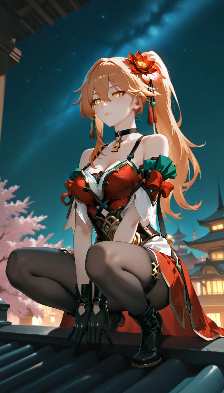 (Official Art、Highest quality、unity 8k wallpaper、32K、 masterpiece、Very detailed、High resolution,Perfect Anatomy),(Natural soft light:1.2),細部まで美Funny faceと目,20 year old beauty, Adult women, Hatsune Miku, Rin々Funny face, Samurai Girl((Japan Armor Musha)), (Cybernetic Leotard), ((cyber punk)), High heels, masterpiece, Highest quality, Ultra fine, Rin々Funny face, Anime Visual, 重Cybernetic Leotard, sf, good_face: 0.8