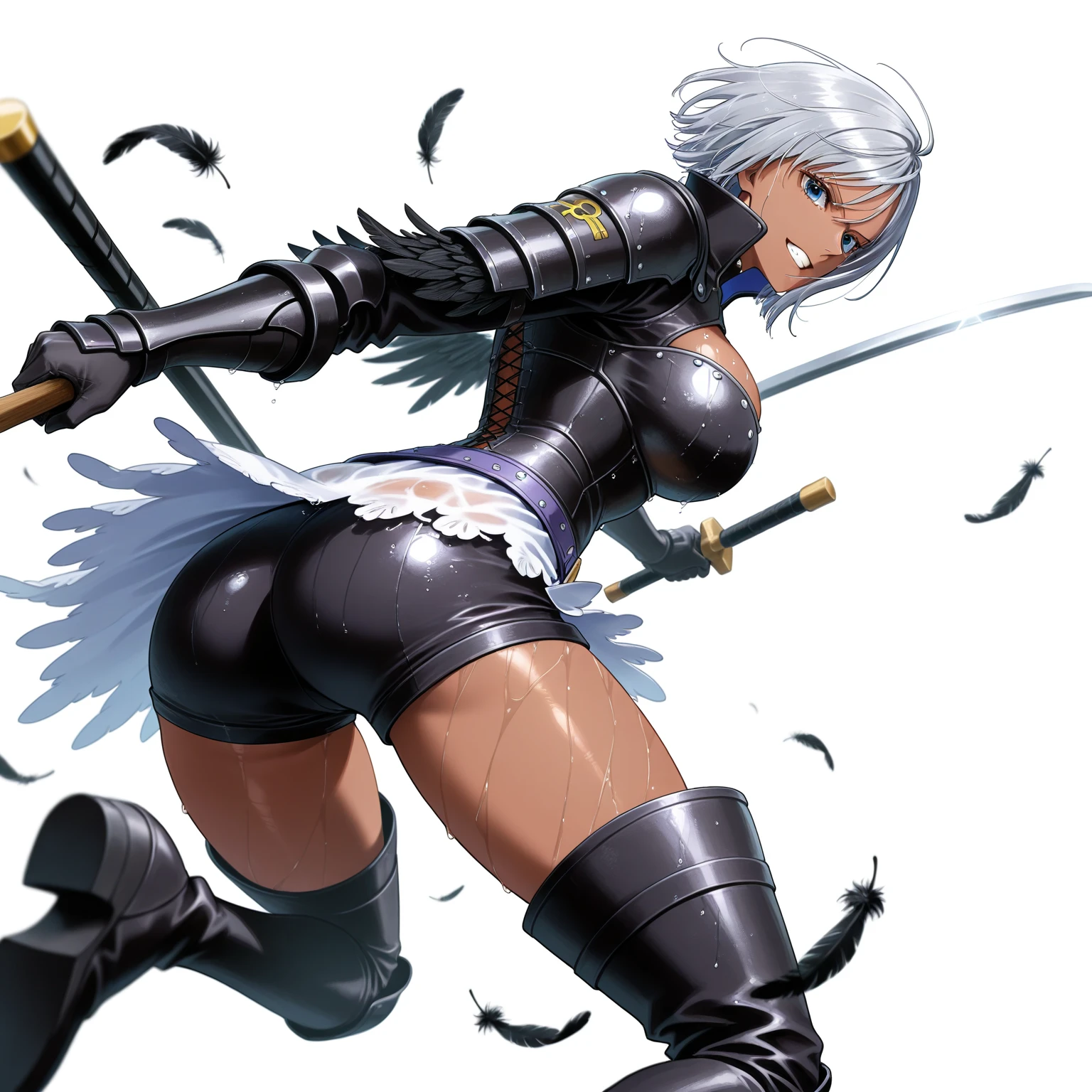 (((dark tan skin)))
dark-skinned female, tanned Dark brown skin Strike Witches Kaneshiya Shitara