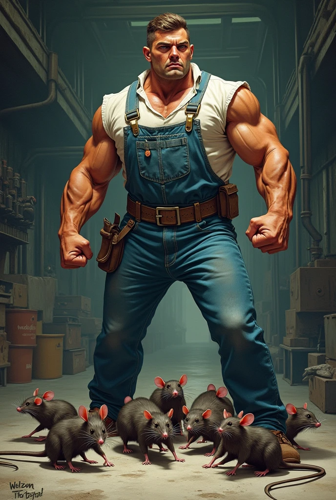 ,, handsome muscular shirtless brown bearded hairy man laughing hands behind back tied in hogtie position on top of a fallen log, wearing suspenders and a jeans, tickled ribs, feet tickling by hands forest background,, ribs tickling,
