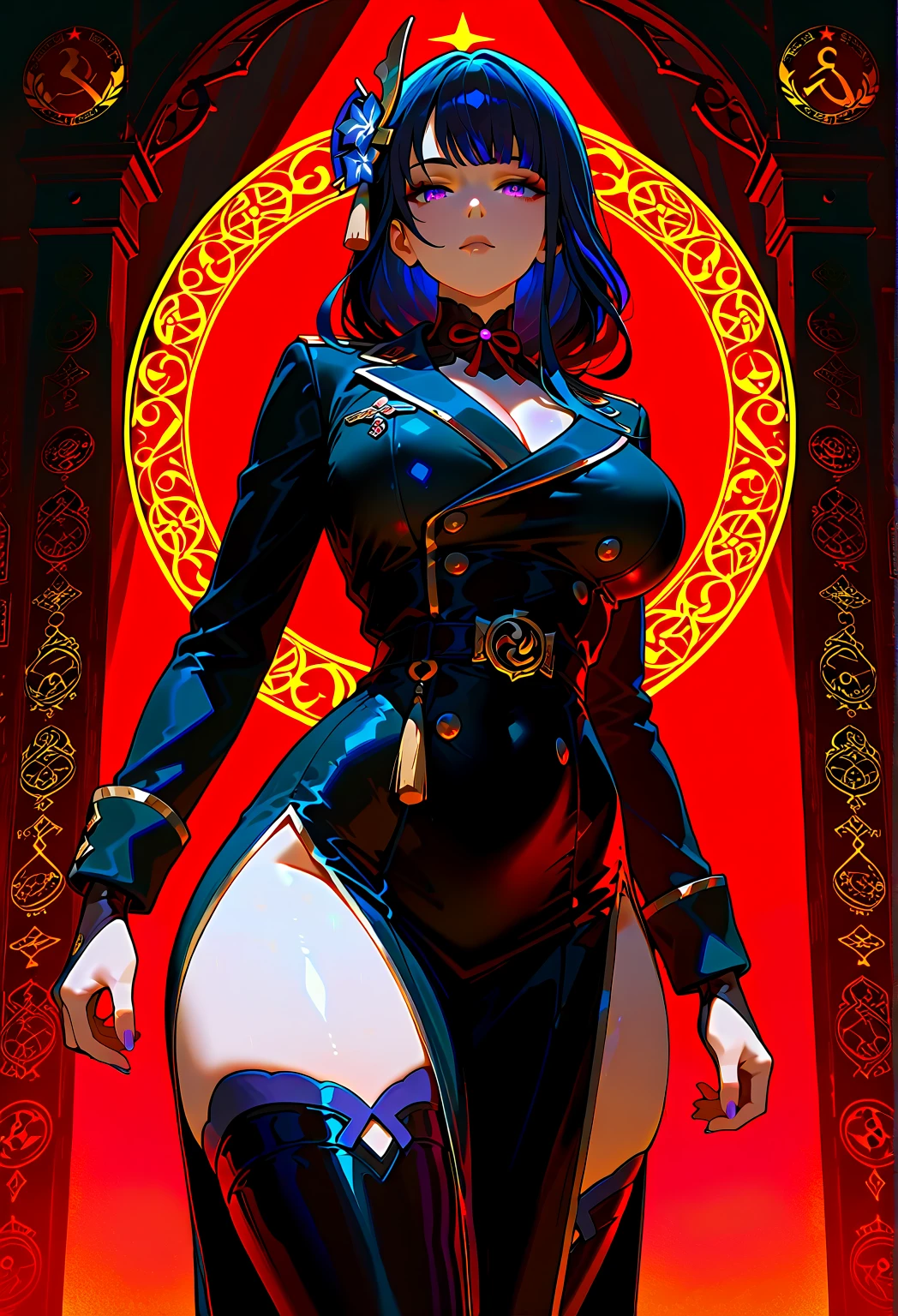 skinny waist and thick hips and tight dress 