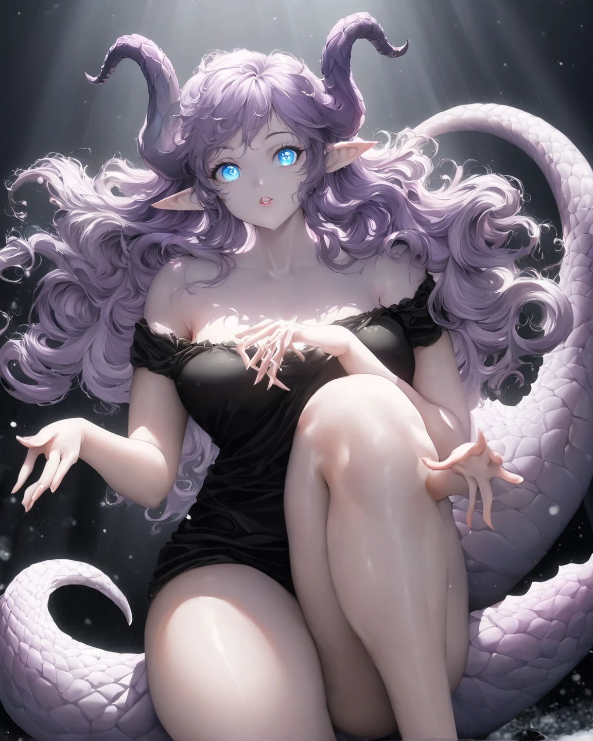 mature female, masterpiece, mistress, goddess,((masterpiece: 1.2)),ultra-detailed, ultra high res, high quality, 4K, solo, 1girl,extreamly delicate and beautiful,illustration,masterpiece,(illustration),(highres),tail,fullbody,pink skin,hoop earrings,yellow choker,belt,sitting,long hair