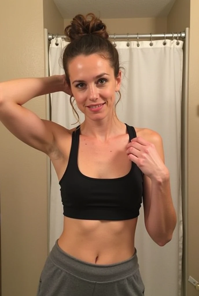 A runner looking exhausted, with visual elements like fading muscles or an energy bar depleting, alongside another image of a balanced diet and strength training session to illustrate muscle preservation.