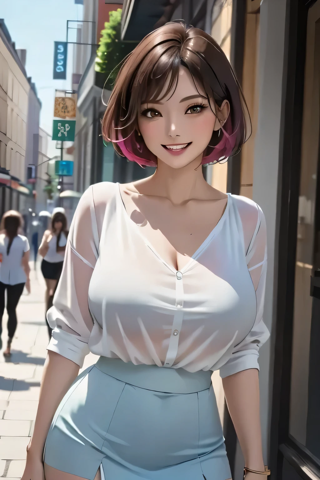 <lora:Hagiwara Yukiho_Idolmaster:0.70> <lora:add_detail:1> <lora:LowRA:0.2>
(best quality),
big head, face laughing,
(hagiwara_yukiho in summer outfit:1.2),
(huge breasts:1.1),
portrait