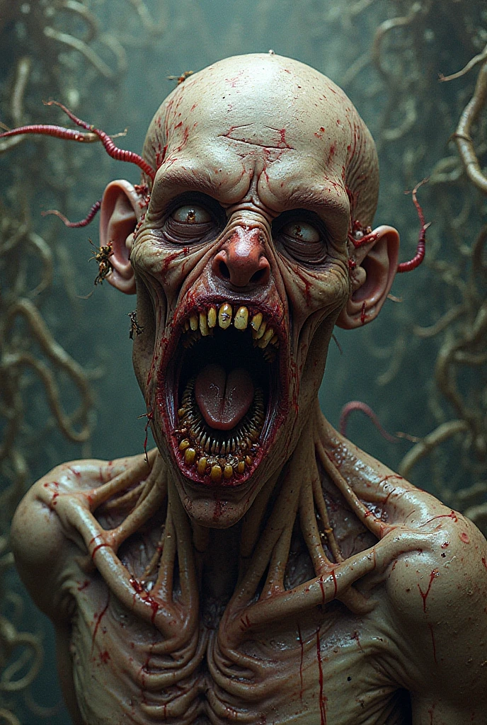 Make me a music album over for a band named shit infested lung cavity