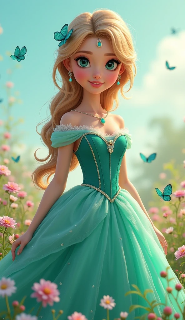 1girl, solo, full body, (masterpiece:1.21), (best quality:1.2), colorful, (illustration:1.2), (cinematic lighting:1.1), (bare shoulders:1.21), (collarbone:1.21)
In this whimsical and fantastical garden, the scene is illuminated by a rainbow of (colorful fireflies), dancing and fluttering in the air. The garden is decorated by a gentle (drizzle), creating a misty and ethereal atmosphere. In the center of the scene, there is a single girl, an extremely delicate and beautiful girl, with cute features and an innocent expression. Her long hair is flowing with the wind. She is wearing no shoulder straps dress, which is ultra low cut, highlighting her delicate curves.
The lighting is very delicate and beautiful, creating a soft and warm glow that highlights the water, making it sparkle like diamonds. The finest grass is also illuminated, creating a lush and verdant carpet. The garden is surrounded by colorful flower fields, with blooms of every color and shape. (Colorful butterflies), of every shade and size, can be seen fluttering around the scene, adding to the overall sense of wonder and magic. (look ai viewer),A blush can be seen on her nose, and her mouth is slightly open, adding to the overall sense of innocence and youthfulness. Falling petals can be seen floating around her, adding to the overall sense of romance and beauty. A gentle wind is blowing through the scene, making the leaves rustle and the flowers sway, adding to the overall sense of movement and life. This is a scene of pure wonder and magic, filled with color and beauty, where the viewer can lose themselves in the enchanting and captivating world.