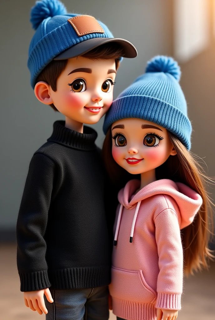 Poster making, Couple’s Day, a little boy wearing a hat with a