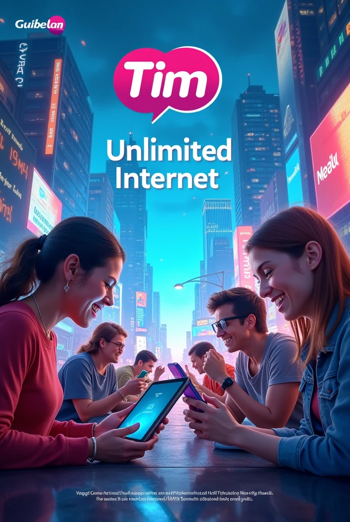 Tim's unlimited internet advertisement worth 25 reais a month - SeaArt AI