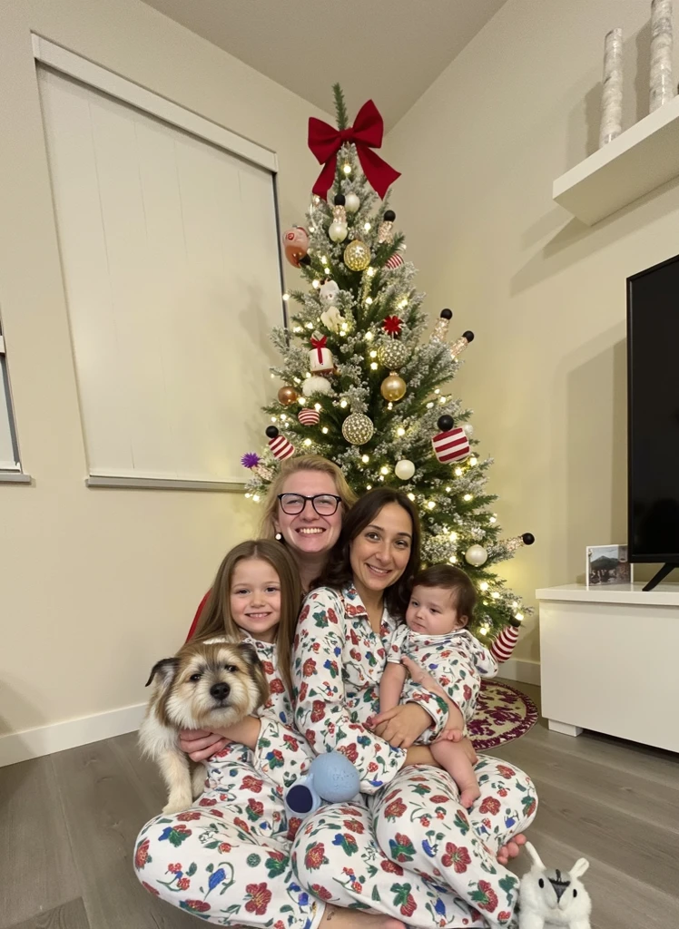 woman and child posing in front of Christmas tree with presents, with a tree in the background, with ivy, with a tall tree, tree in the background, christmas night, ๐คฌ ๐คฎ ๐ ๐, sitting on Santa Claus, vacation vibe, leaked image, with a child, ๐ญ ๐คฎ ๐ ๐, Christmas tree, trees in the background, Holiday season