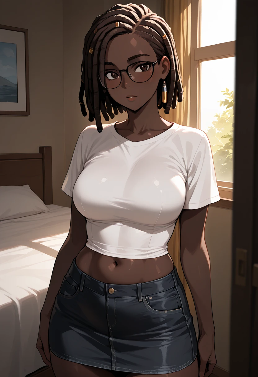 furry, white fur, super cute face, fur red elements, Glossy T-shirt, beautiful light and shadow, ambient light, highly detailed fur, volume light、sex、naked、please show me your butt、lure、high school student、sex、bed、toilet、toilet、sex、Close up of an 18 year old African girl in the middle of her bed in Benin、live action、photograph、trip、young、、With open rega chest、prostitution、black people、black skin、student、young、black people、black、black people、black skin、sunburn、sex