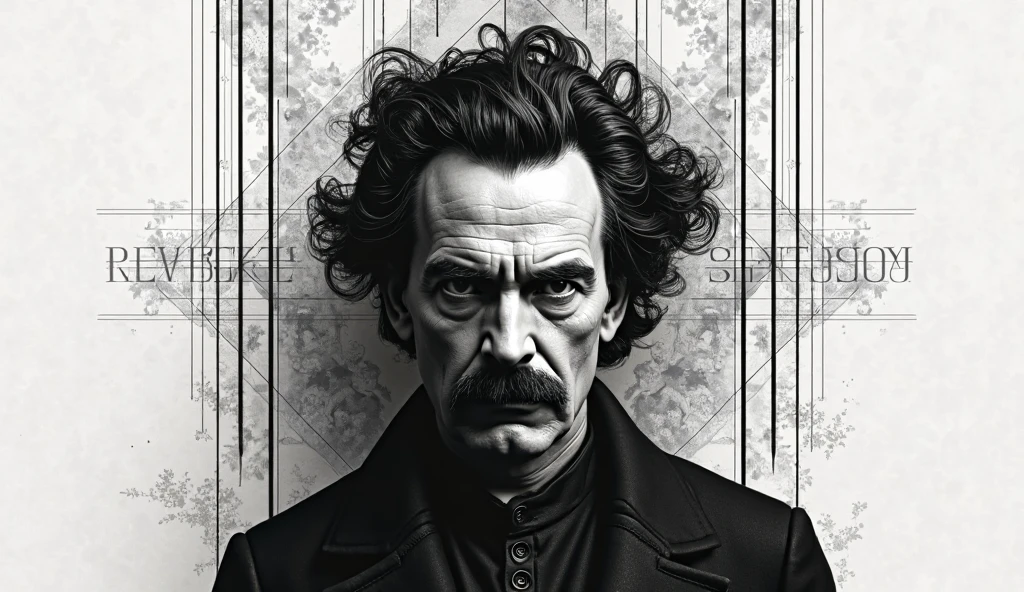 Book cover image "Genealogy of Morals" black and white