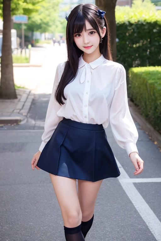 Cute Girls、Idol、High school girl see-through、mini skirt、sit