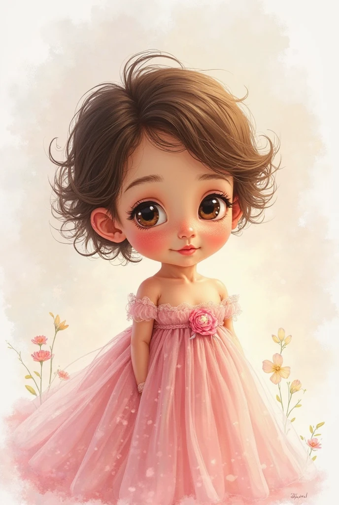 (cute baby girl smiling with curly hair and ballet dancer dress and flowers), Munchkin ,Geometric multidimensional wall portrait, livro de arte, Tchibi,
Yang08k, Beautiful, Colouring,
Obras, of the highest quality, best quality, Arte Oficial, Beautiful and Aesthetic,