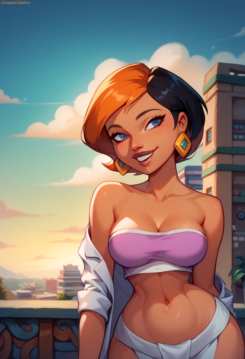 Estilo J. Scott Campbell Rachel McAdams sheet sorriso feliz Personagem Lara croft imagem de corpo inteiro desenho animado de uma mulher .cartoon style illustration, estilo de arte dos desenhos animados, estilo de arte dos desenhos animados, digital illustration style, design de personagens altamente detalhado, arte digital detalhada fofa, City fan art, Design de personagens de retrato, beautiful digital illustration, retrato de alta qualidade, Arte em quadrinhos, mulher jovem. expression of sexual desire a woman in a bikini and 