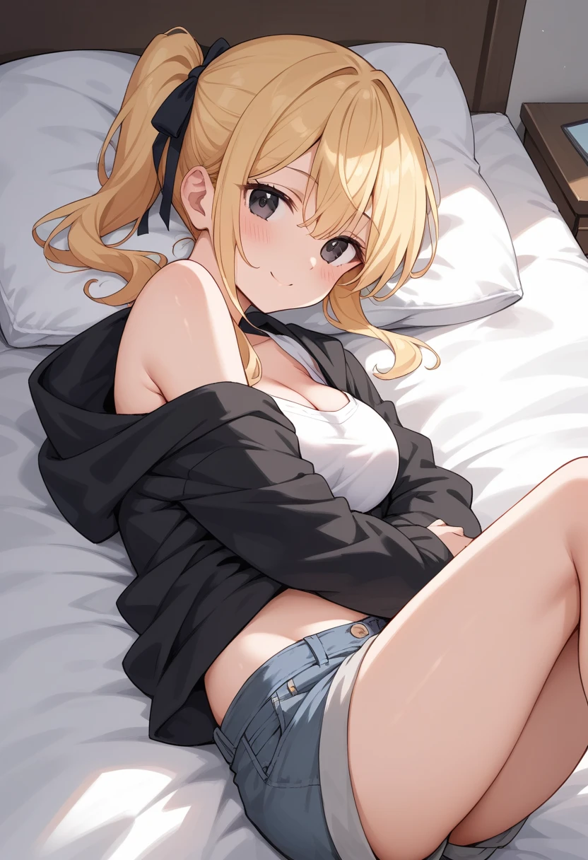 Crea a 2 Girla durmiendo juntas desnudas y culonas inocentes en shorts de lana