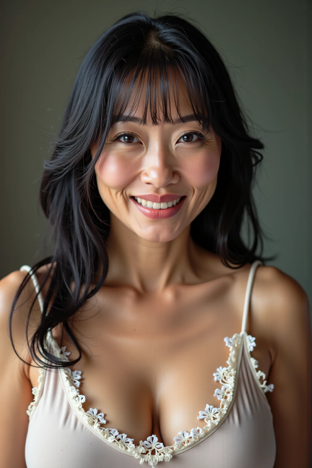 50 year old mature woman、Japanese、Classy sex appeal、Beautiful woman、sexy、透明Whitening skin、Perfect lighting、Beautiful breasts High quality、Wear light makeup、Beautiful ass high quality、Glowing Beautiful Skin、Transparent beauty、Goddess of Eros、Realistic、Looking into the camera、Whitening skin、masterpiece、Watery eyes、Big Ass、Nasolabial folds、Bright spot、Glamour、Saggy breasts、Gravure quality、View from below、形が良いBig Ass、Worried look、Panties、Squat、Leg spread、Sweaty skin