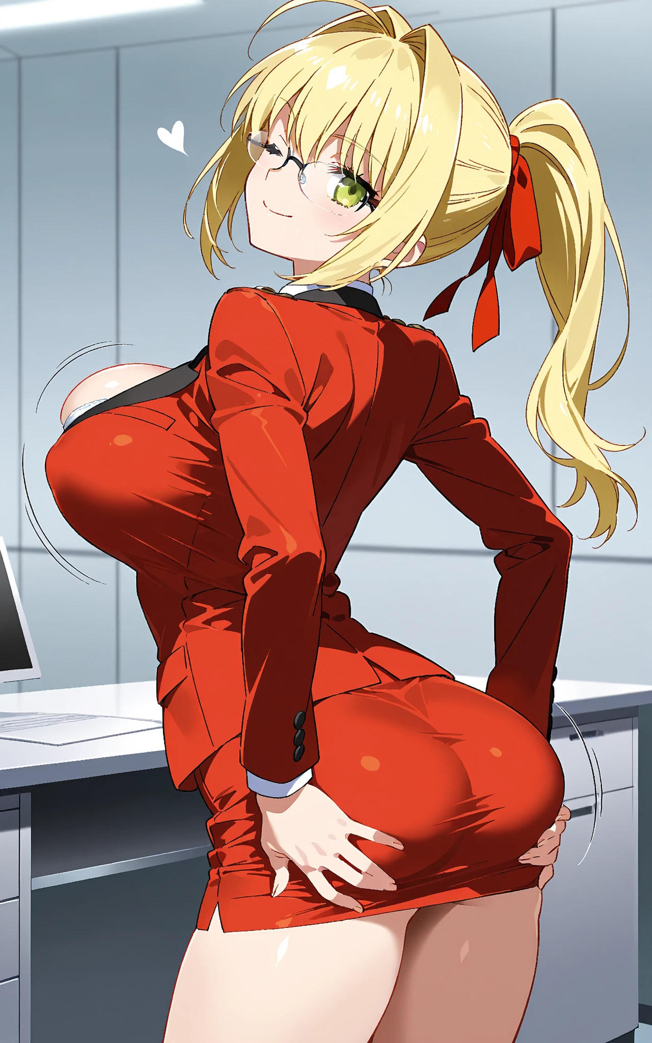 score_9, score_8_up, score_7_up, score_6_up, score_5_up, score_4_up, (source_anime), 2girls, evangellion, asuka langley, rei ayanami, yuri, technological place, full body, breast sucking