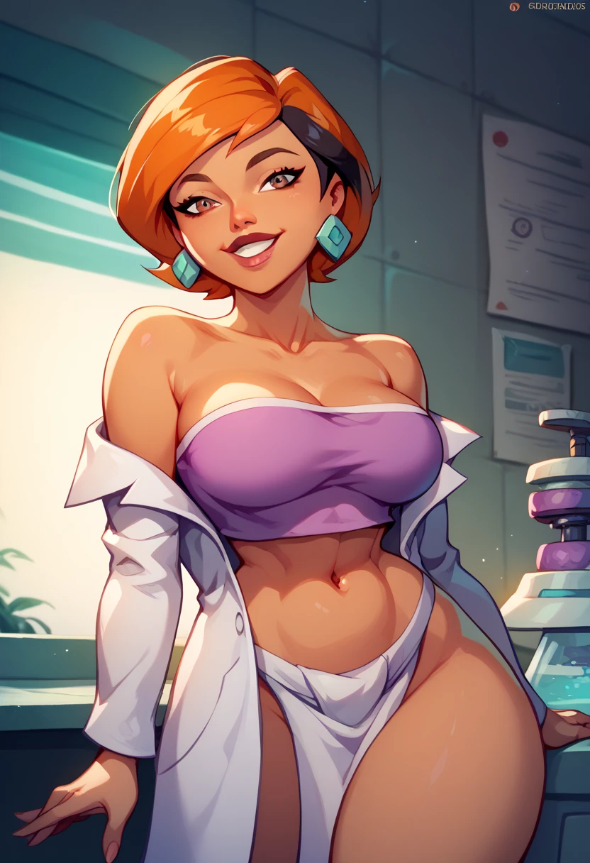 (Obra-prima, A melhor qualidade:1.4), Alta nitidez, Aiko Katsuragi, mulher madura, (tiro de corpo inteiro:1.05) milf, curva, 1 garota, Cara de Anime, Sentado na cadeira, tennis suit, mini-saia, (coxas salta:1.05), inventar, seios grandes, batom, olhos castanhos, rabo de cavalo dobrado, cabelo castanho, escote, corpo perfeito, (athletic body:1.1), olhos perfeitos, olhos de anime, smokey eyeliner, sombra de olhos, Rosto perfeito, sorridente, sharp focus, medical room, Professional illustrations, detalhes intrincados, cores vivas, diffuse lighting, mixagem digital, Corpo ultra detalhado, Cabelo ultra detalhado, Rosto ultra detalhado, trends on pixiv,